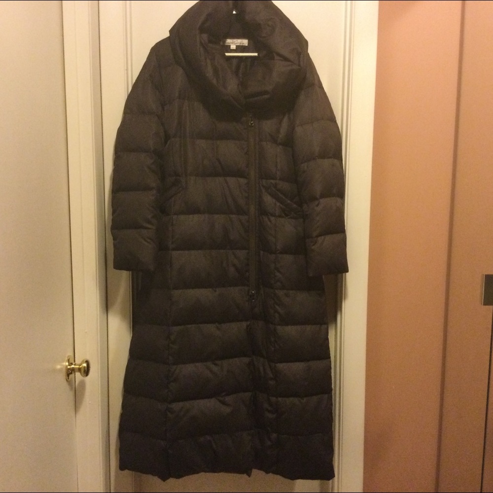 Kenneth Cole Brown Down Coat Size L
